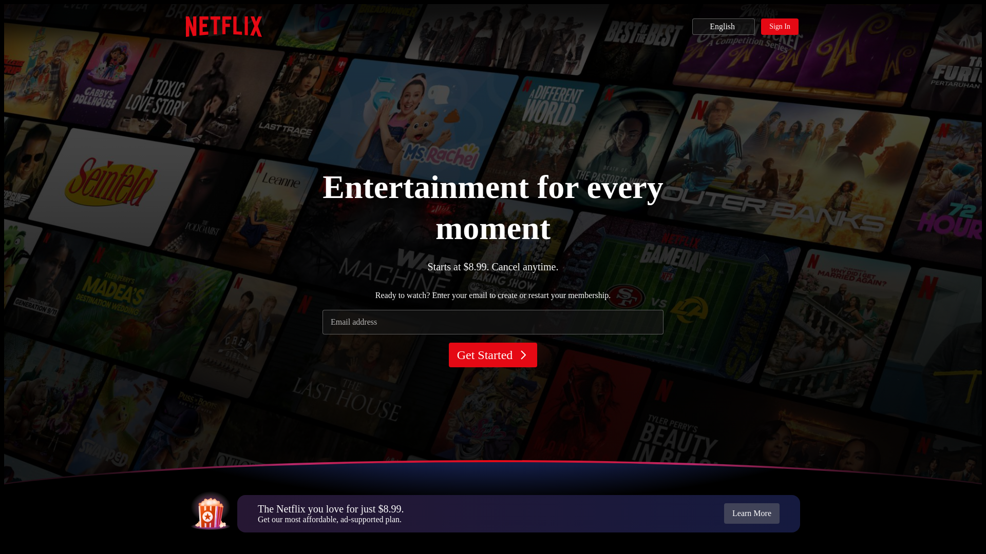 Screenshot captured for the displayed netflix.com report