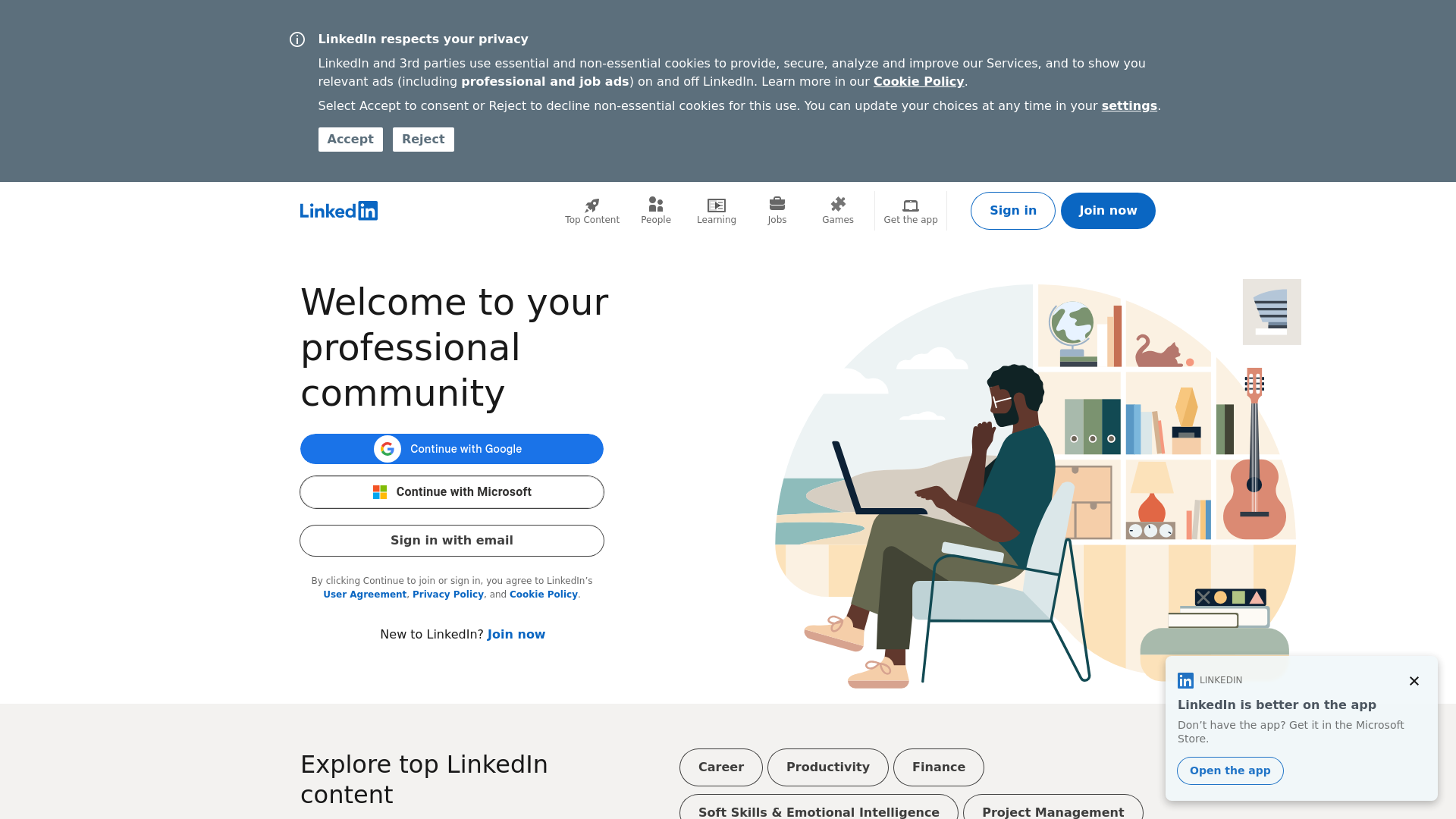 Screenshot captured for the displayed linkedin.com report