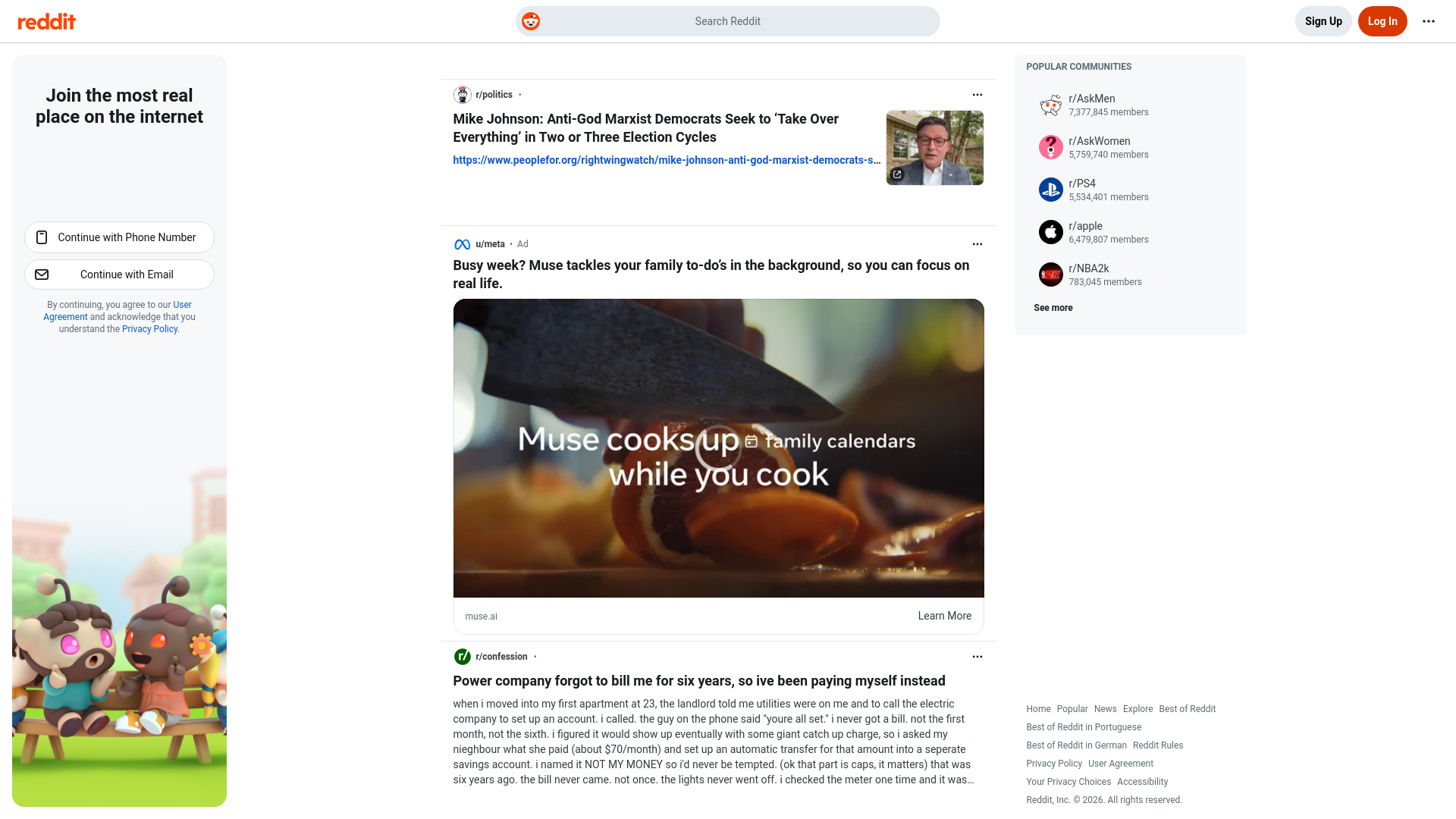 Screenshot captured for the displayed reddit.com report
